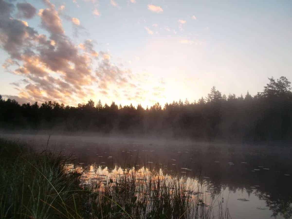 an image of a beautiful lake at sunrise