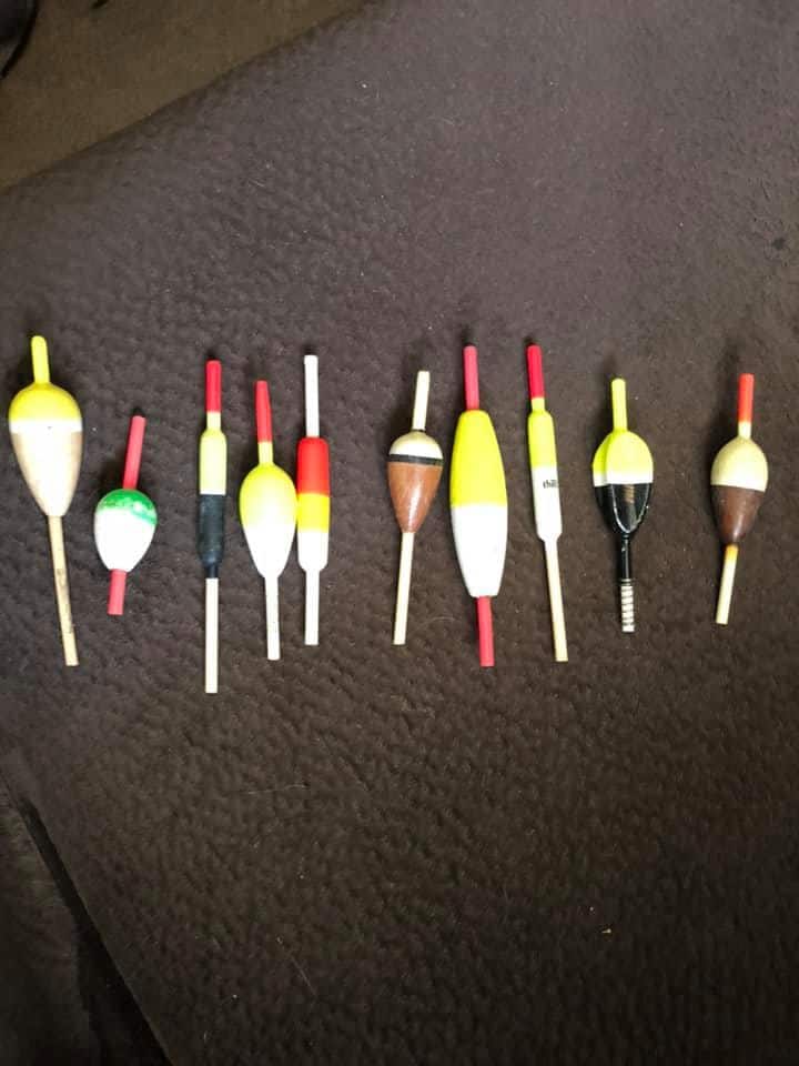 a variety of slip bobbers for different target species