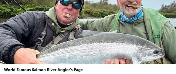 a screenshot of the facebook group world famous salmon river angler's page