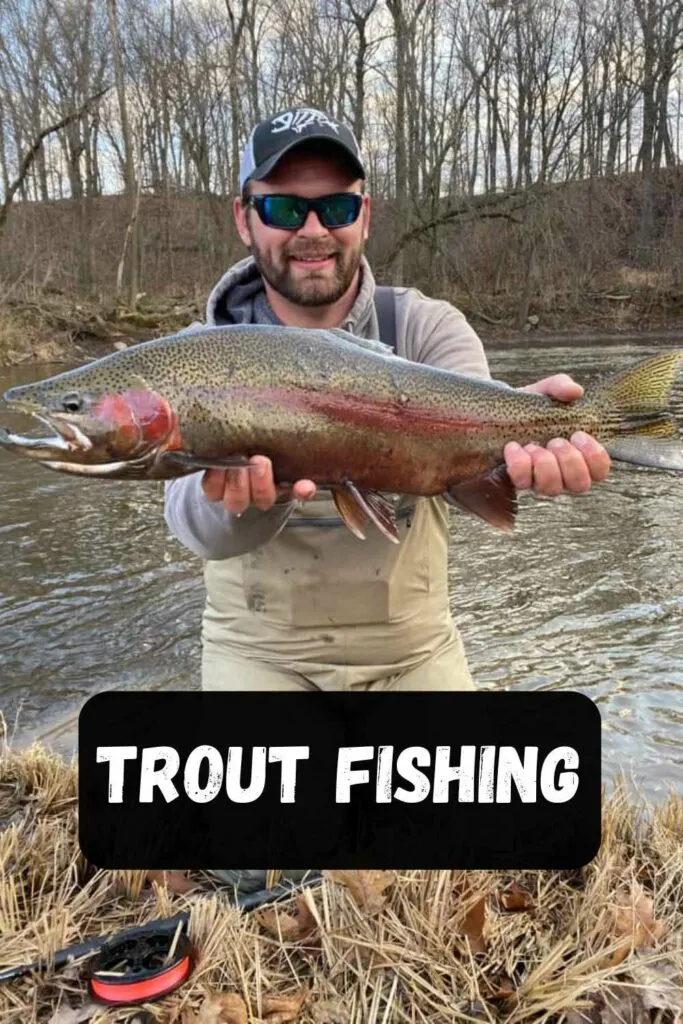 the trout fishing section of strike and catch